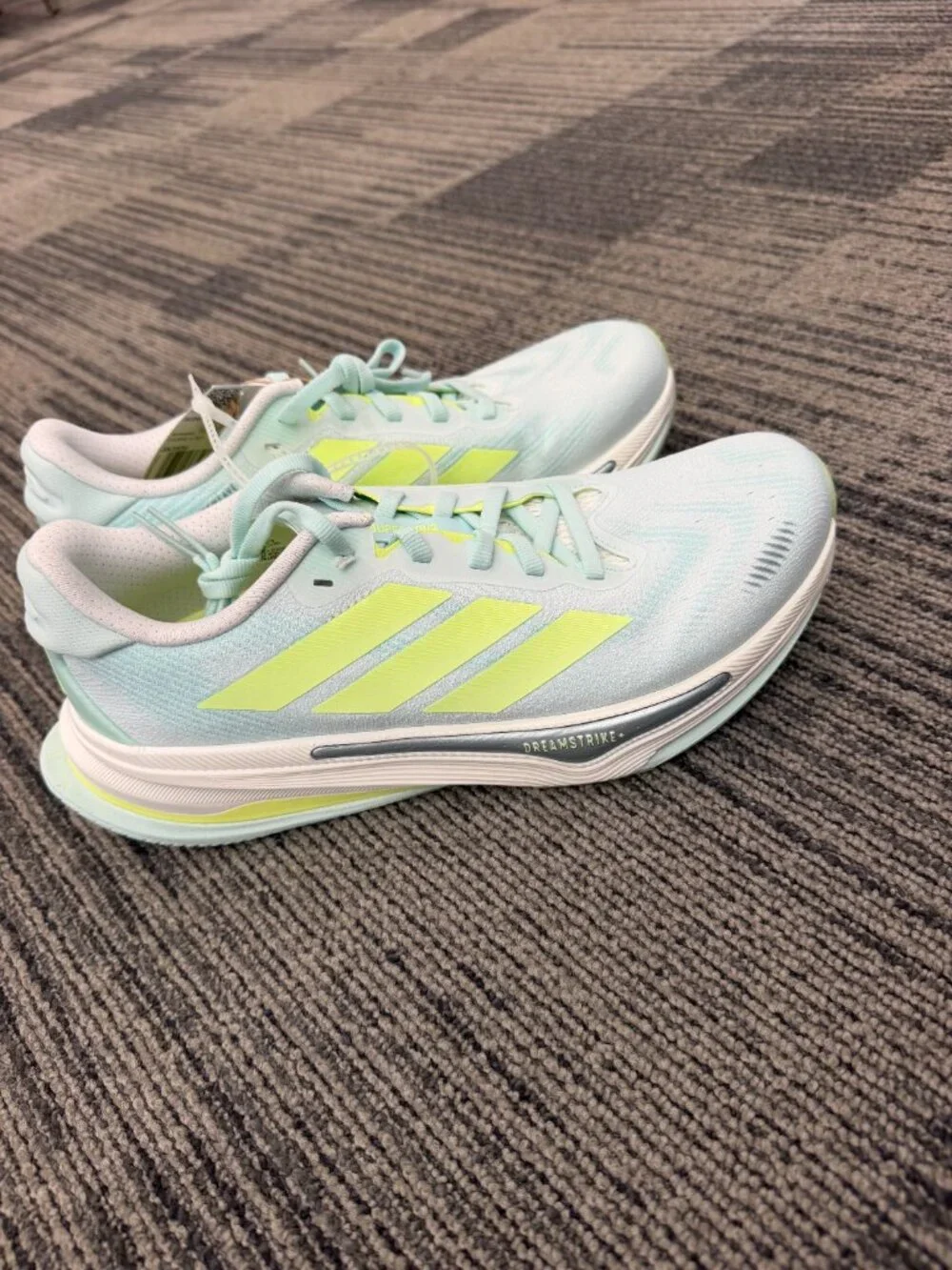 ✨ NEW - Adidas Supernova Prima 2 - Women's 9 / Men's 7.5- Aqua / Lime - NEW ✨